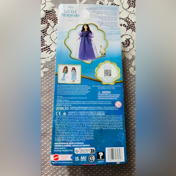 Disney Little Mermaid Vanessa Fashion Doll NEW 11" Signature Purple Dress - Picture 2 of 3